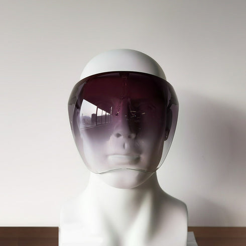 Hot sale multicolor clear PC material tinted blocc visor face shield for outdoor protection